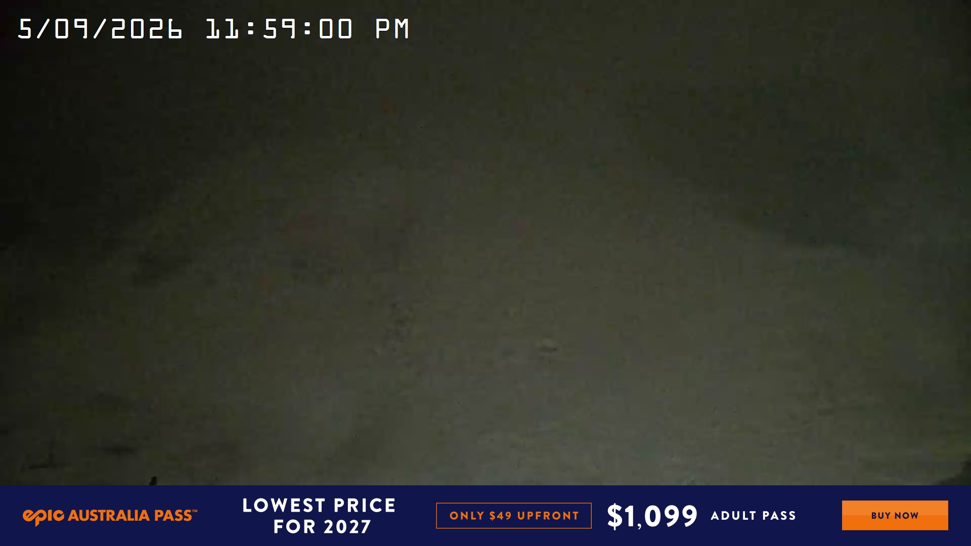 Mt Hotham Big D snow cam captured at 5 September 2026 at 11:59 pm AEST