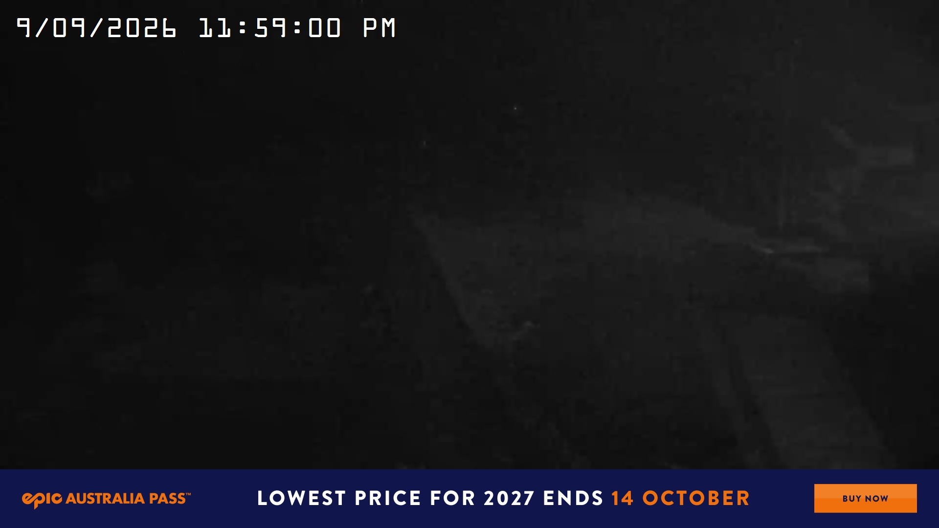 Mt Hotham Big D snow cam captured at 9 September 2026 at 11:59 pm AEST