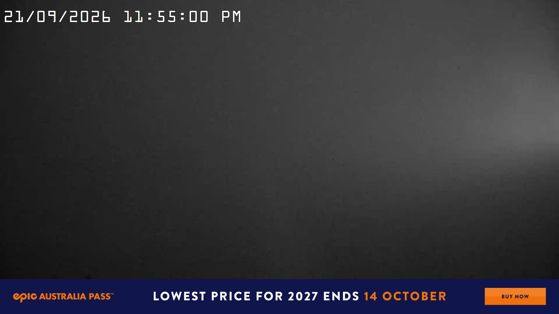 Mt Hotham Big D snow cam captured at 21 September 2026 at 11:55 pm AEST