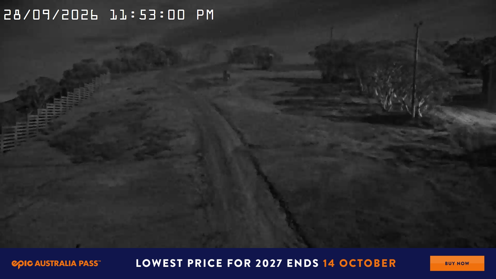Mt Hotham Big D snow cam captured at 28 September 2026 at 11:53 pm AEST