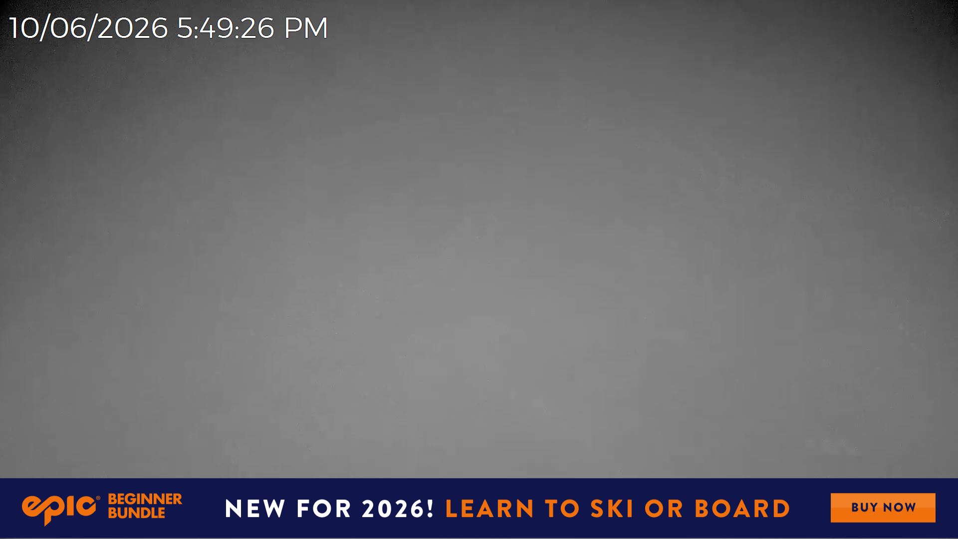Mt Hotham Skating Rink snow cam captured at 10 June 2026 at 6:02 pm AEST