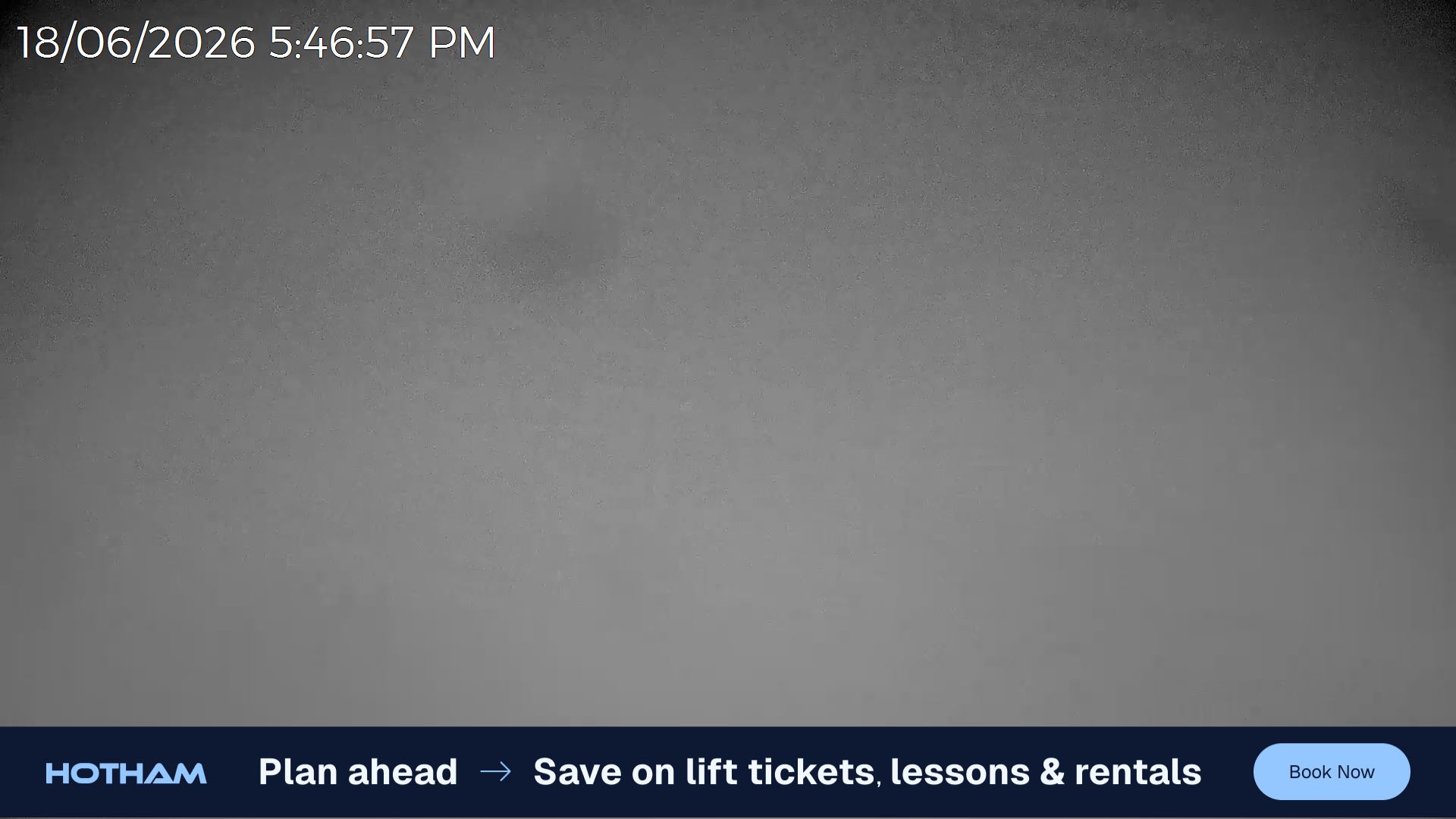 Mt Hotham Gotcha snow cam captured at 18 June 2026 at 5:49 pm AEST