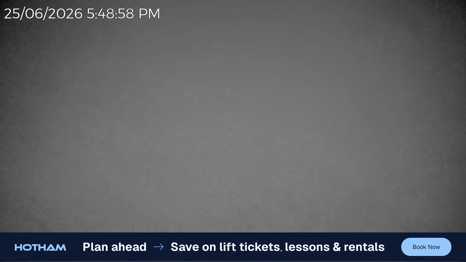 Mt Hotham Gotcha snow cam captured at 25 June 2026 at 5:52 pm AEST