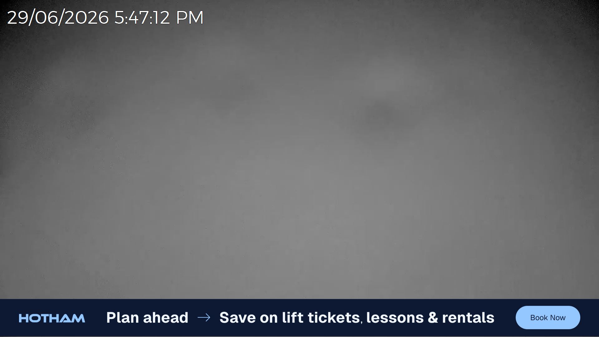 Mt Hotham Gotcha snow cam captured at 29 June 2026 at 5:48 pm AEST