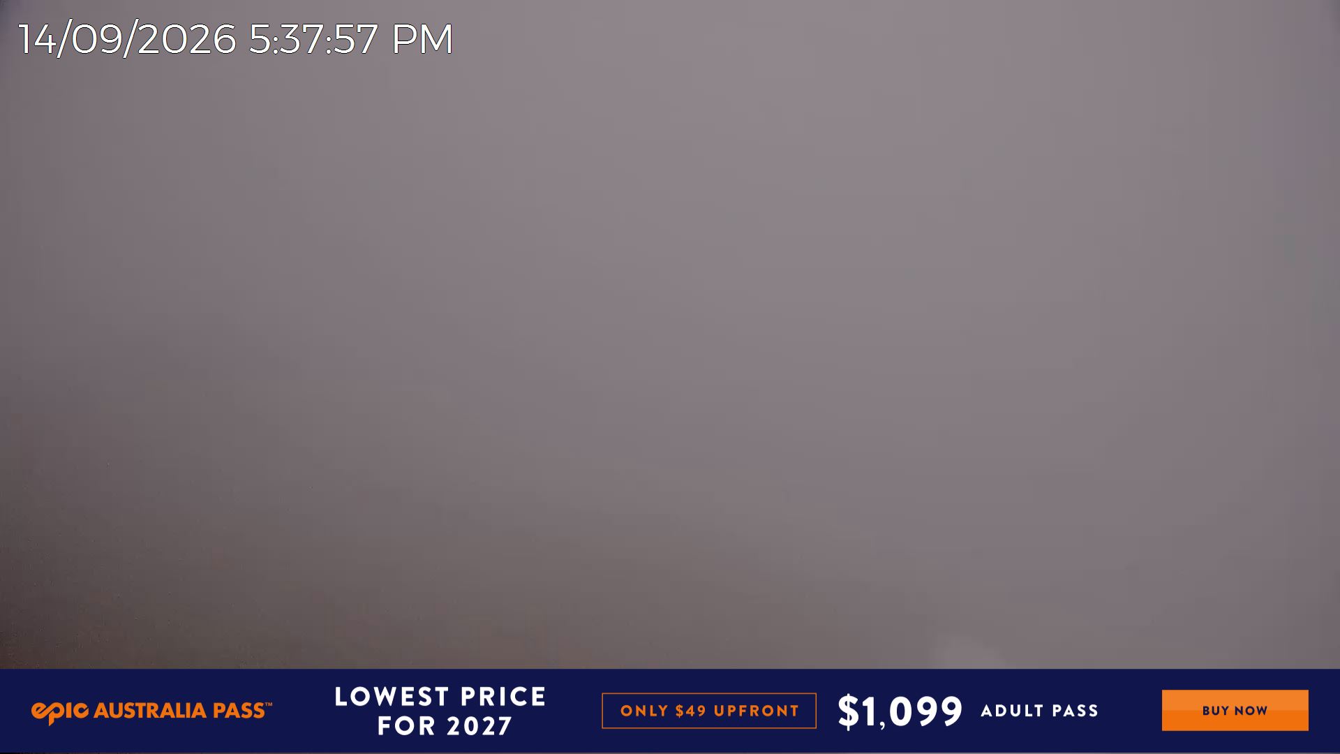 Mt Hotham Gotcha snow cam captured at 14 September 2026 at 5:41 pm AEST