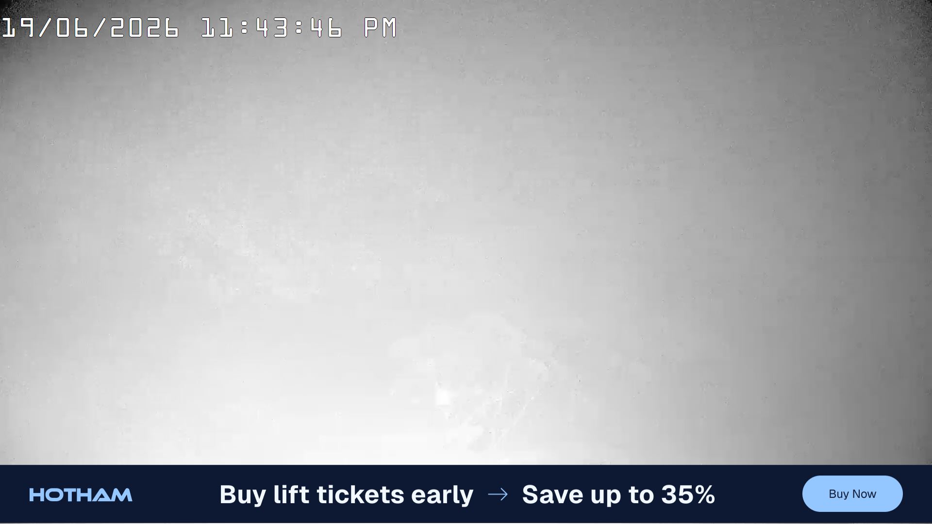 Mt Hotham Golden Point snow cam captured at 19 June 2026 at 11:47 pm AEST