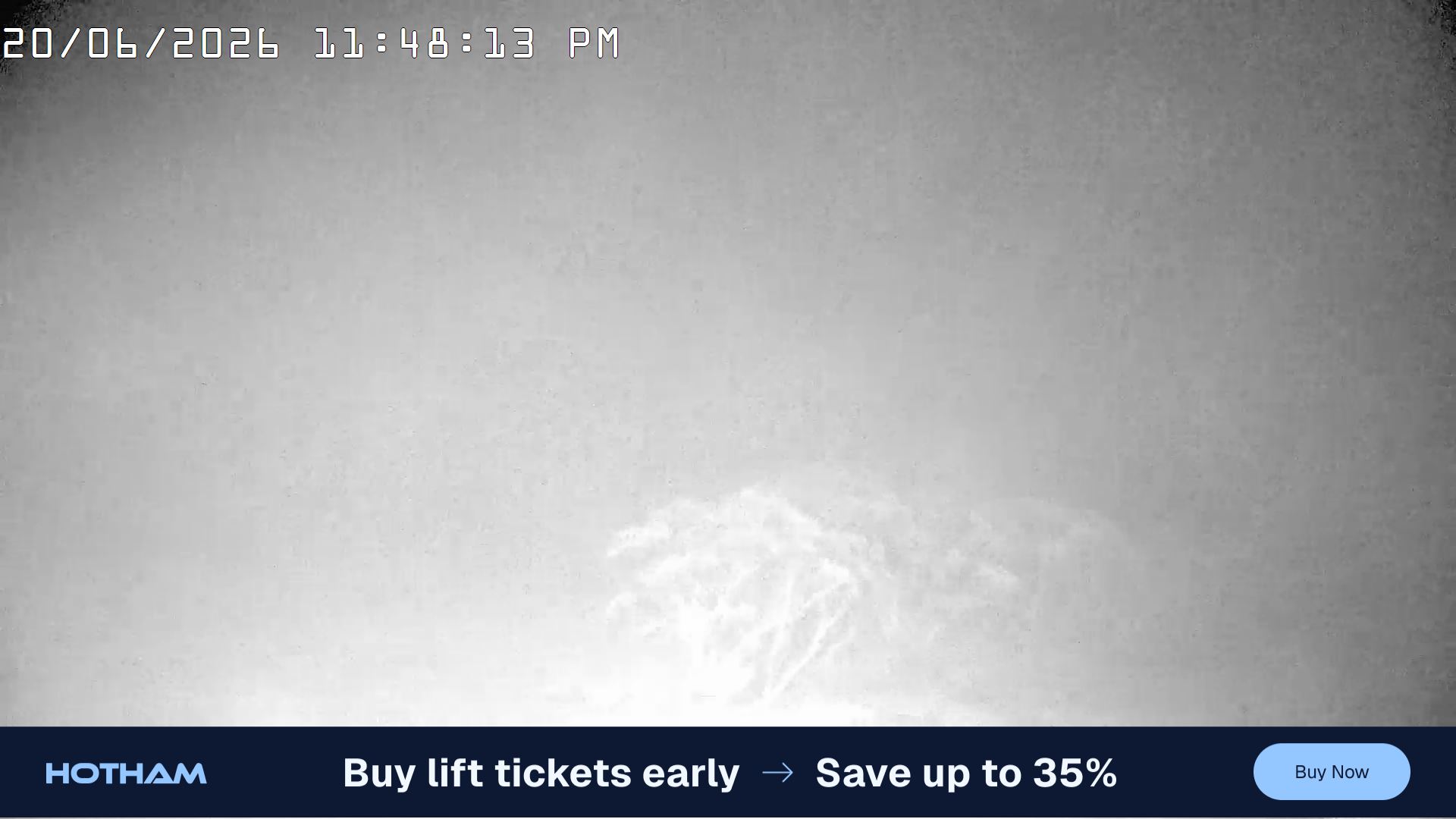 Mt Hotham Golden Point snow cam captured at 20 June 2026 at 11:48 pm AEST