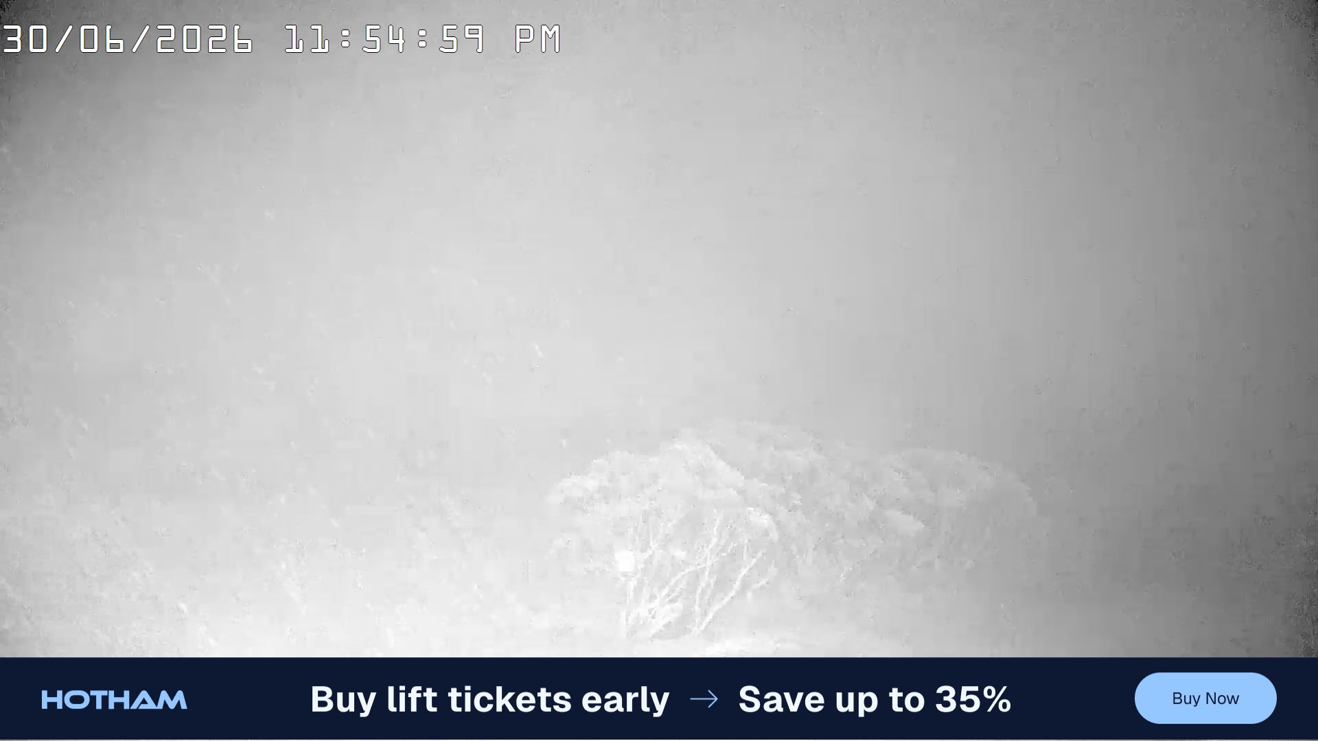 Mt Hotham Golden Point snow cam captured at 30 June 2026 at 11:59 pm AEST