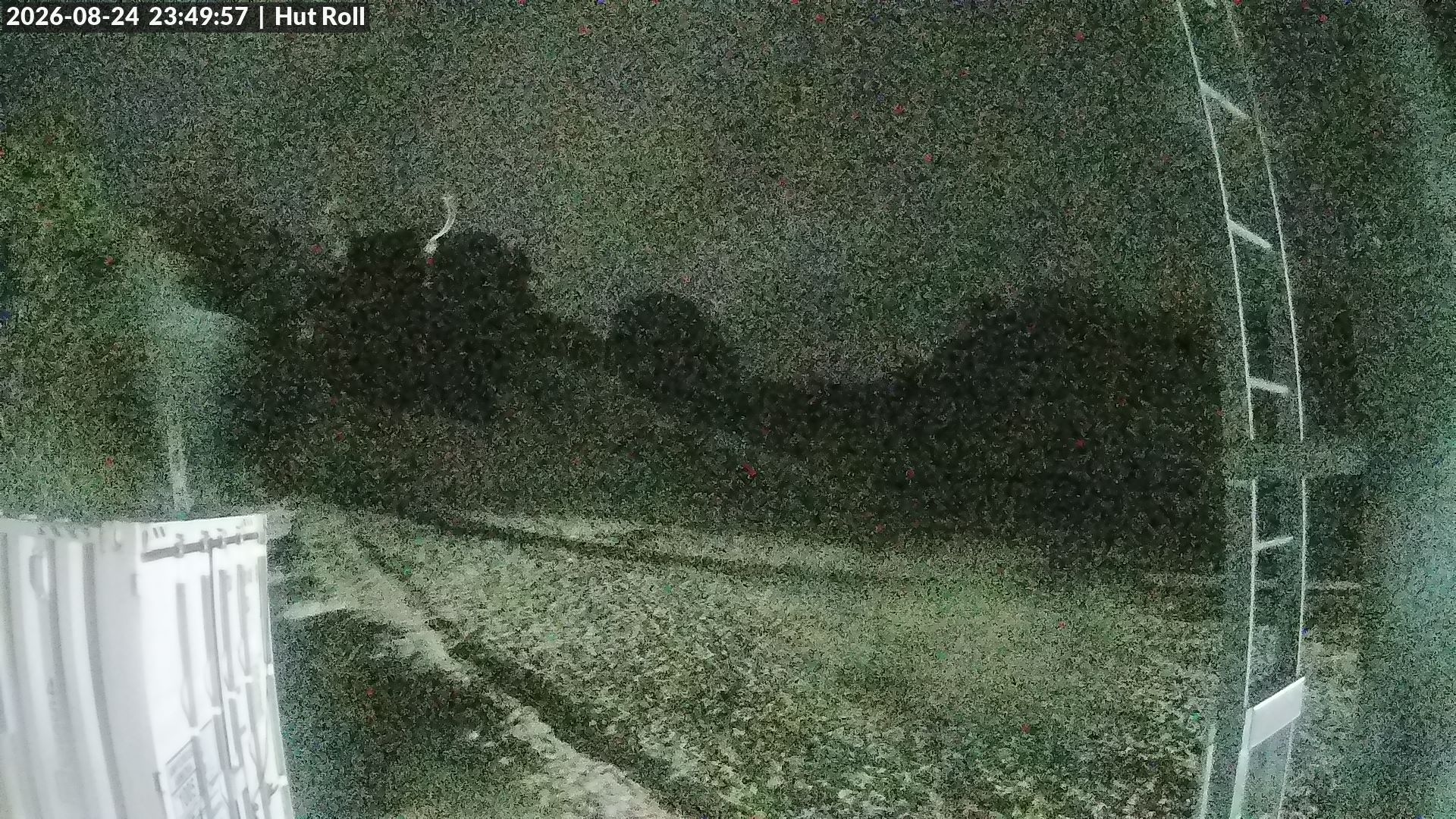 Mt Baw Baw Hut Roll snow cam captured at 24 August 2026 at 11:53 pm AEST