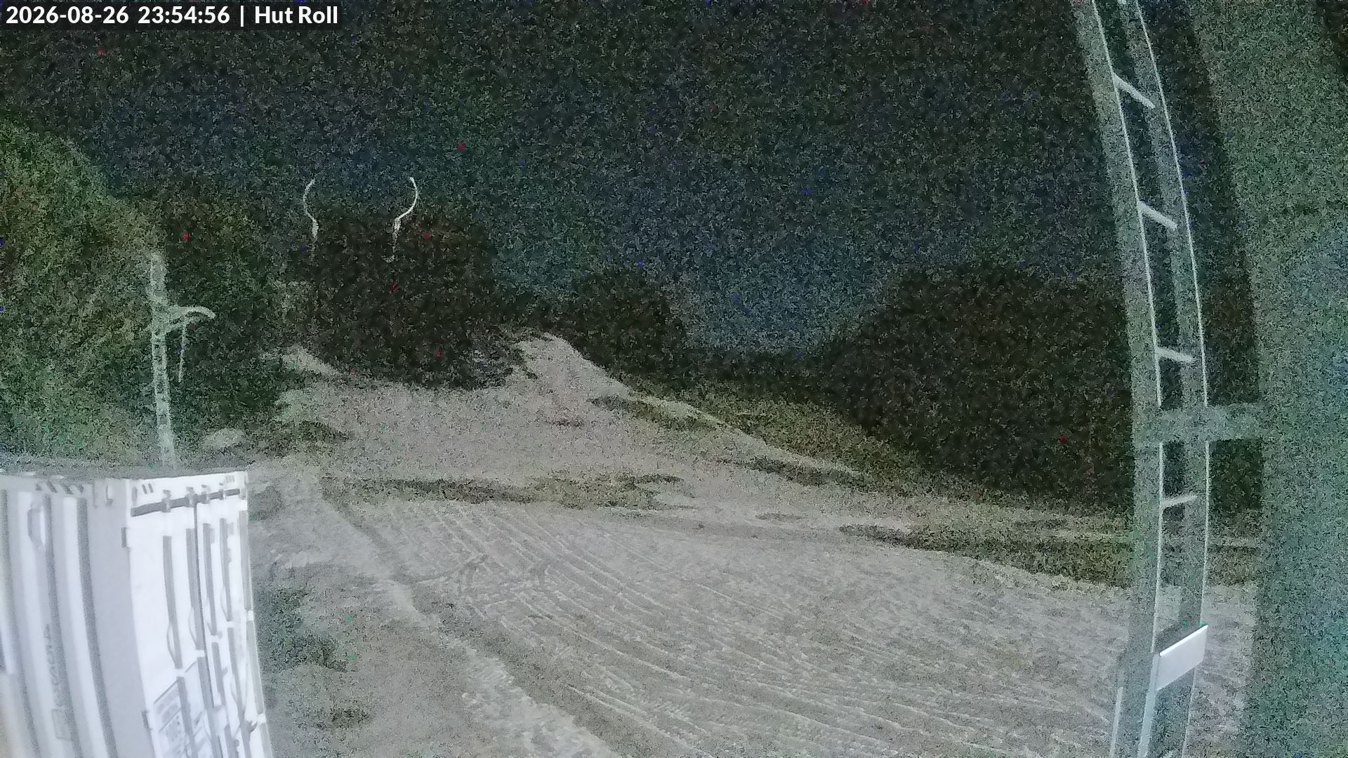 Mt Baw Baw Hut Roll snow cam captured at 26 August 2026 at 11:55 pm AEST