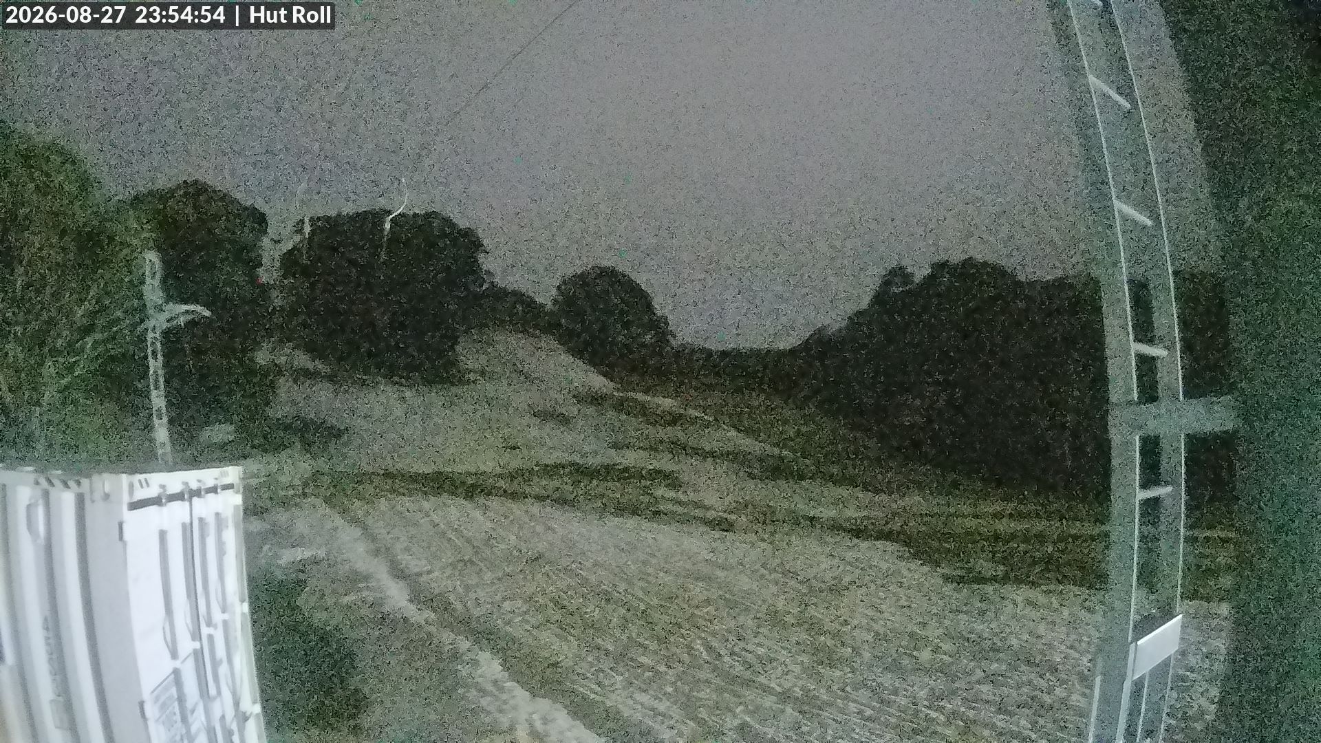 Mt Baw Baw Hut Roll snow cam captured at 27 August 2026 at 11:56 pm AEST
