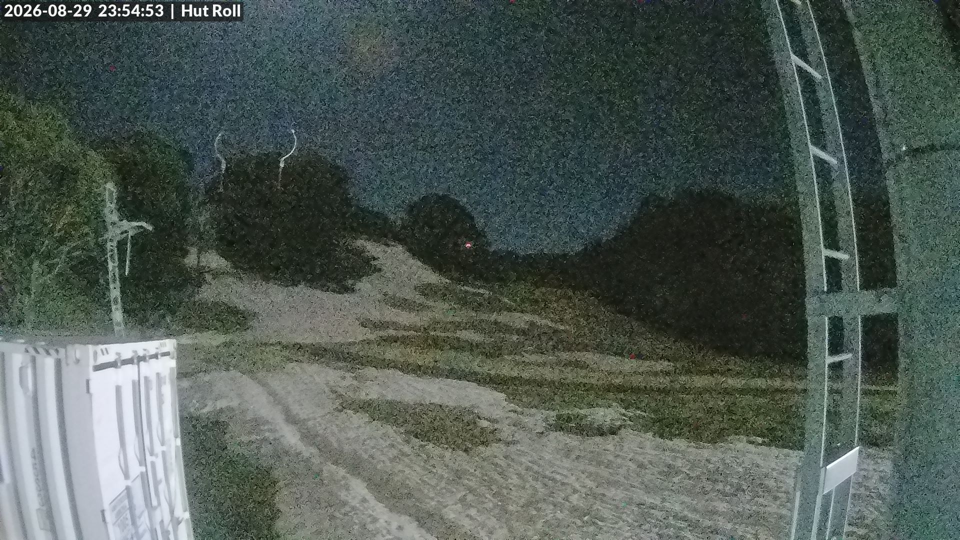Mt Baw Baw Hut Roll snow cam captured at 29 August 2026 at 11:58 pm AEST