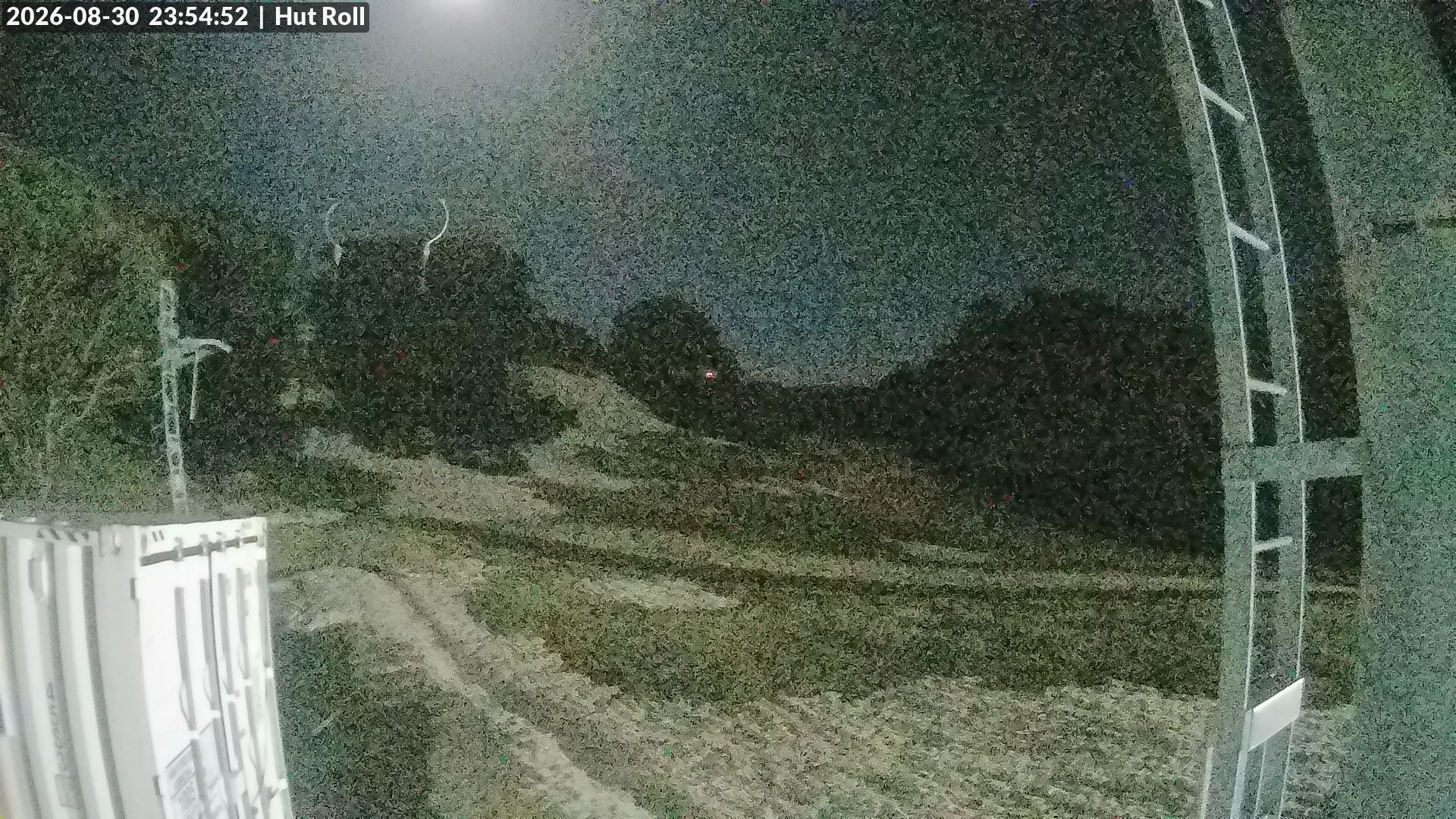 Mt Baw Baw Hut Roll snow cam captured at 30 August 2026 at 11:59 pm AEST