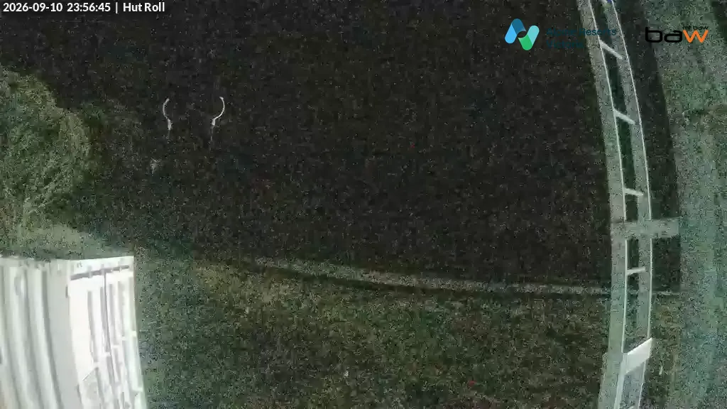 Mt Baw Baw Hut Roll snow cam captured at 10 September 2026 at 11:58 pm AEST