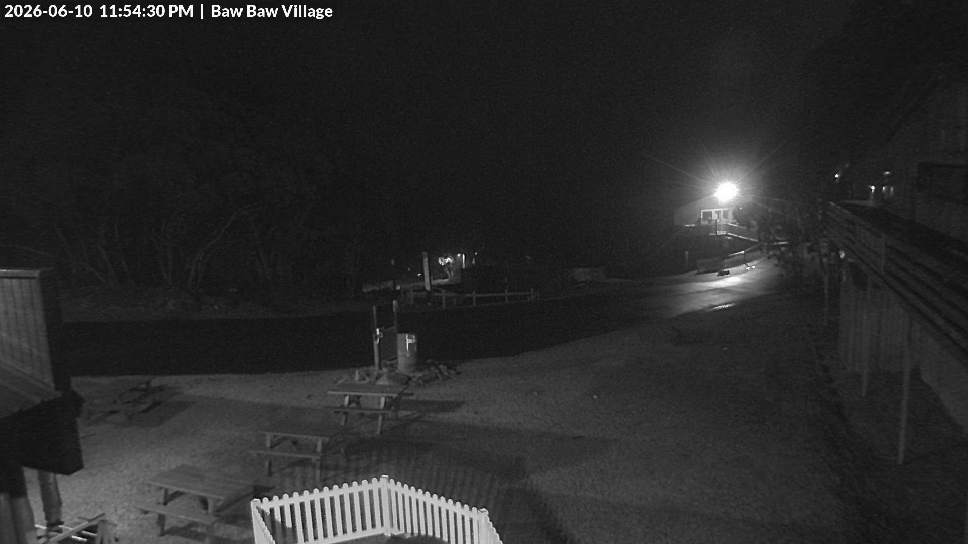 Mt Baw Baw Baw Baw Village snow cam captured at 10 June 2026 at 11:56 pm AEST