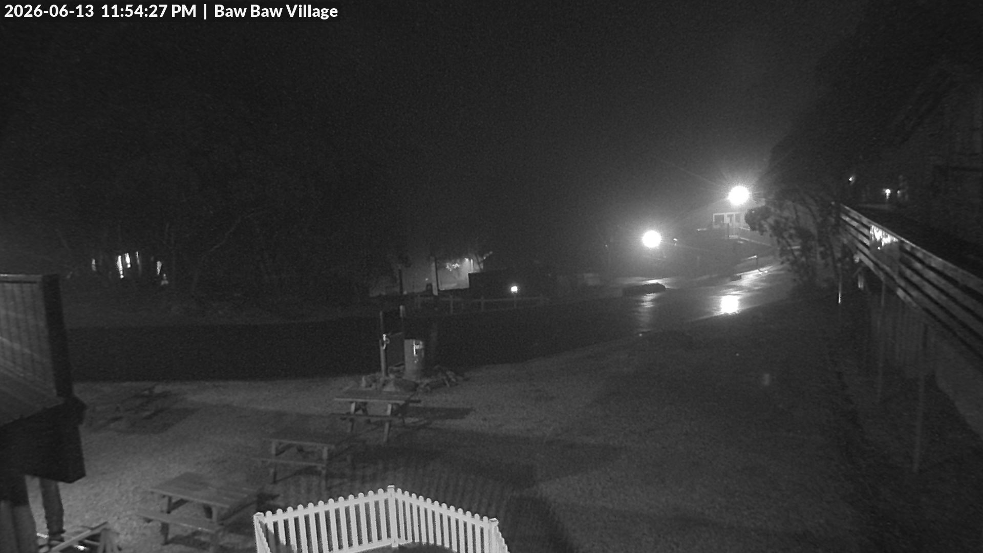Mt Baw Baw Baw Baw Village snow cam captured at 13 June 2026 at 11:56 pm AEST