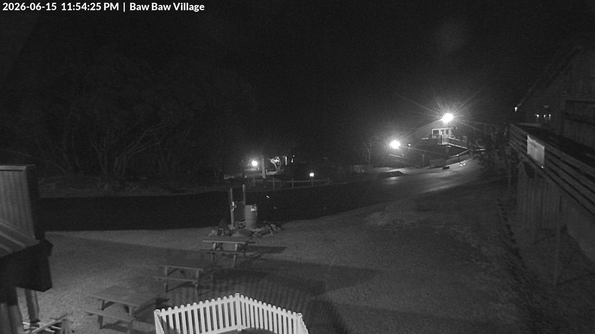 Mt Baw Baw Baw Baw Village snow cam captured at 15 June 2026 at 11:55 pm AEST