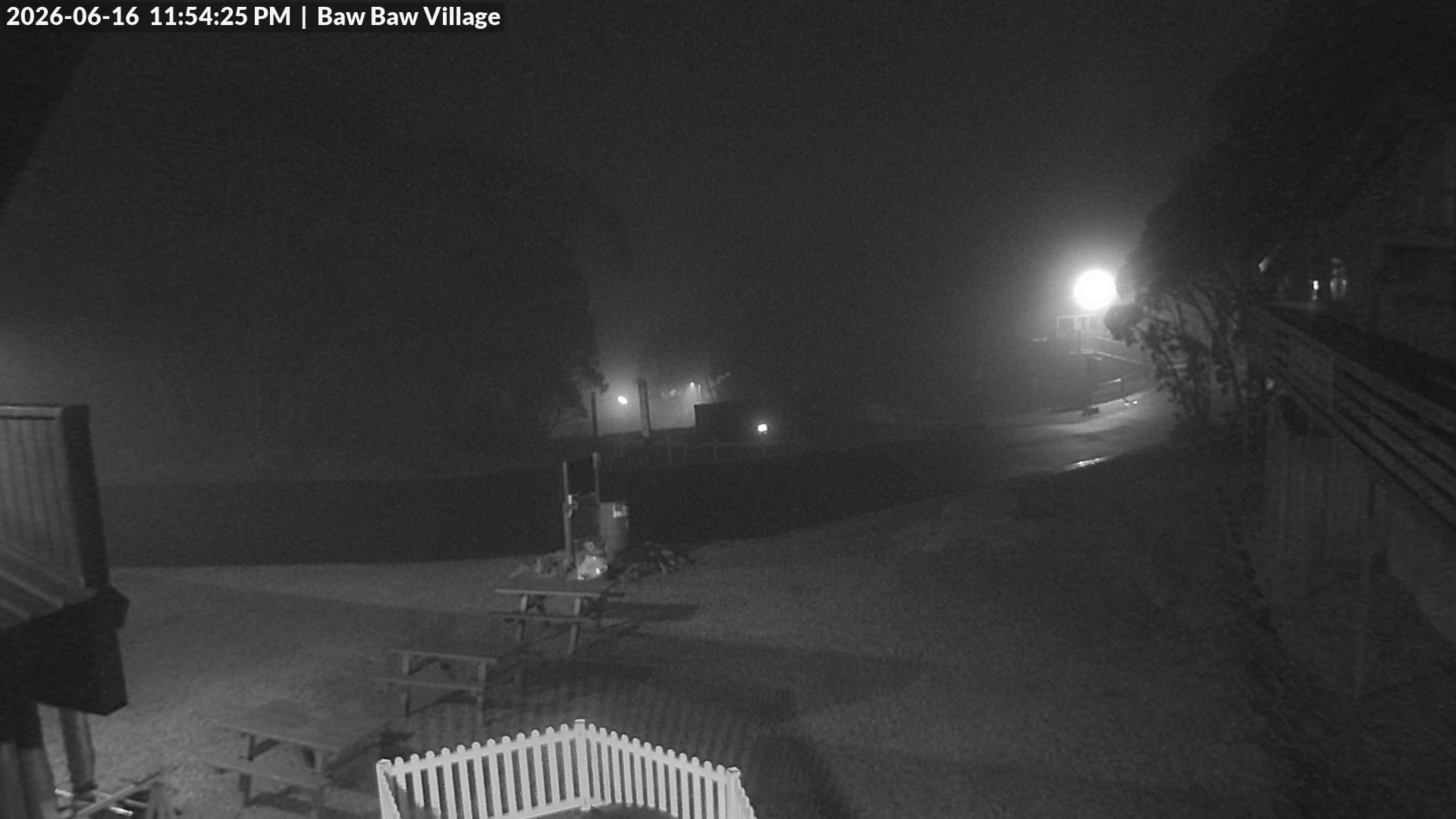Mt Baw Baw Baw Baw Village snow cam captured at 16 June 2026 at 11:55 pm AEST