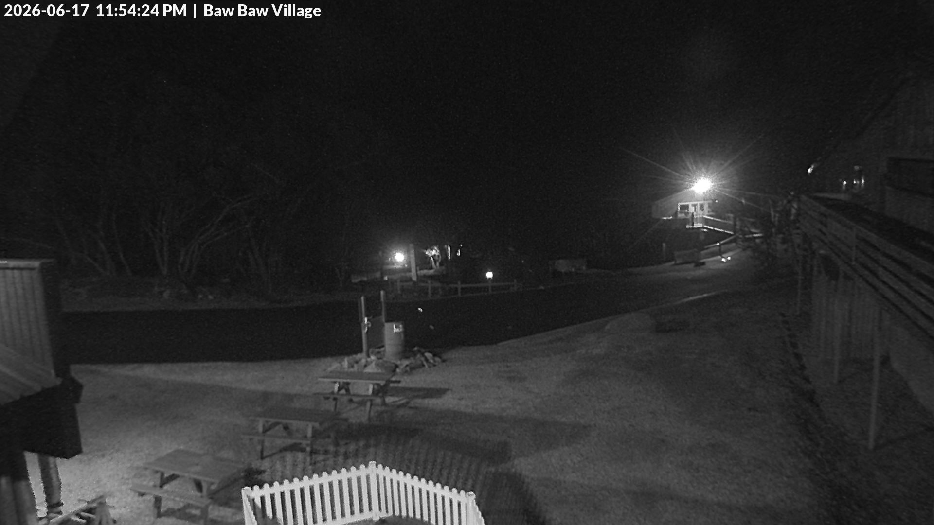 Mt Baw Baw Baw Baw Village snow cam captured at 17 June 2026 at 11:55 pm AEST