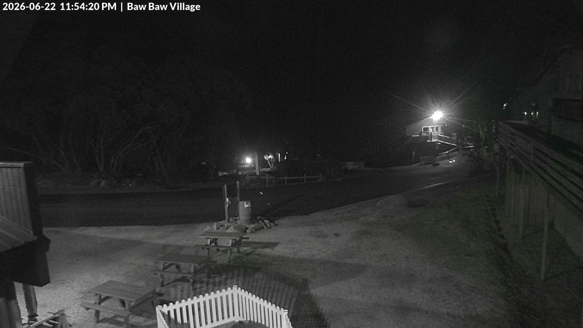 Mt Baw Baw Baw Baw Village snow cam captured at 22 June 2026 at 11:58 pm AEST