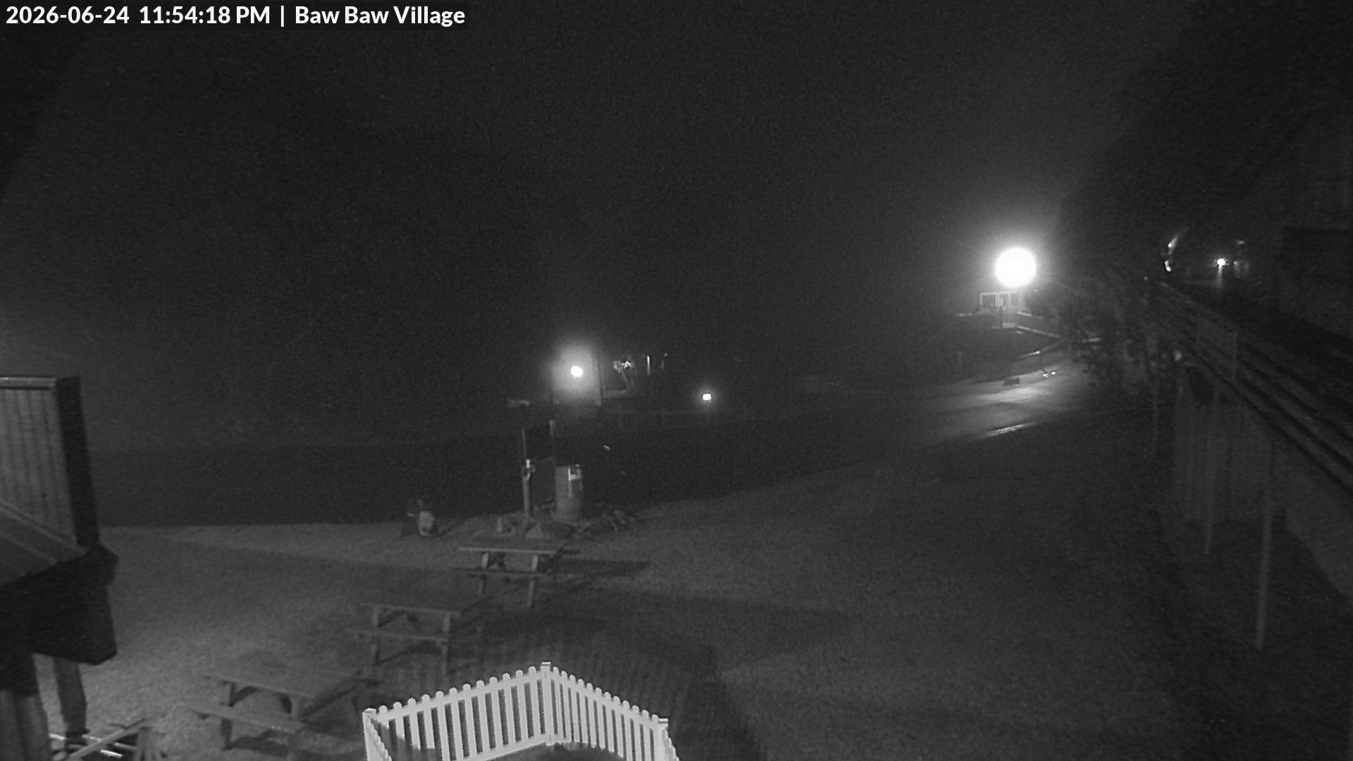Mt Baw Baw Baw Baw Village snow cam captured at 24 June 2026 at 11:58 pm AEST