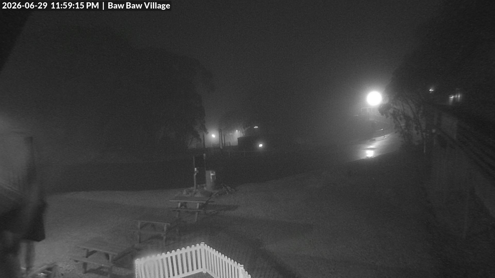 Mt Baw Baw Baw Baw Village snow cam captured at 29 June 2026 at 11:59 pm AEST