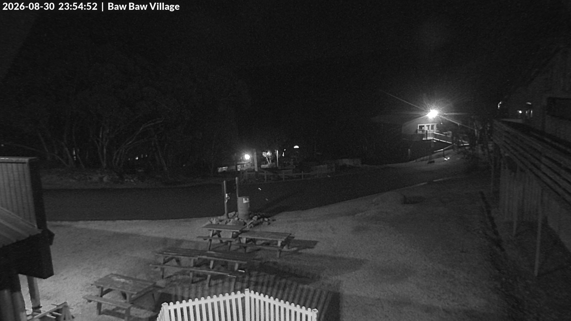 Mt Baw Baw Baw Baw Village snow cam captured at 30 August 2026 at 11:59 pm AEST