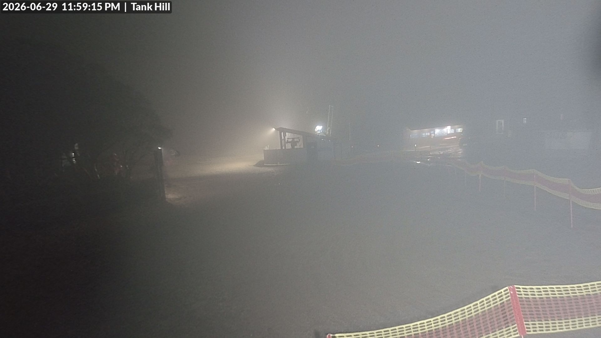 Mt Baw Baw Tank Hill snow cam captured at 29 June 2026 at 11:59 pm AEST