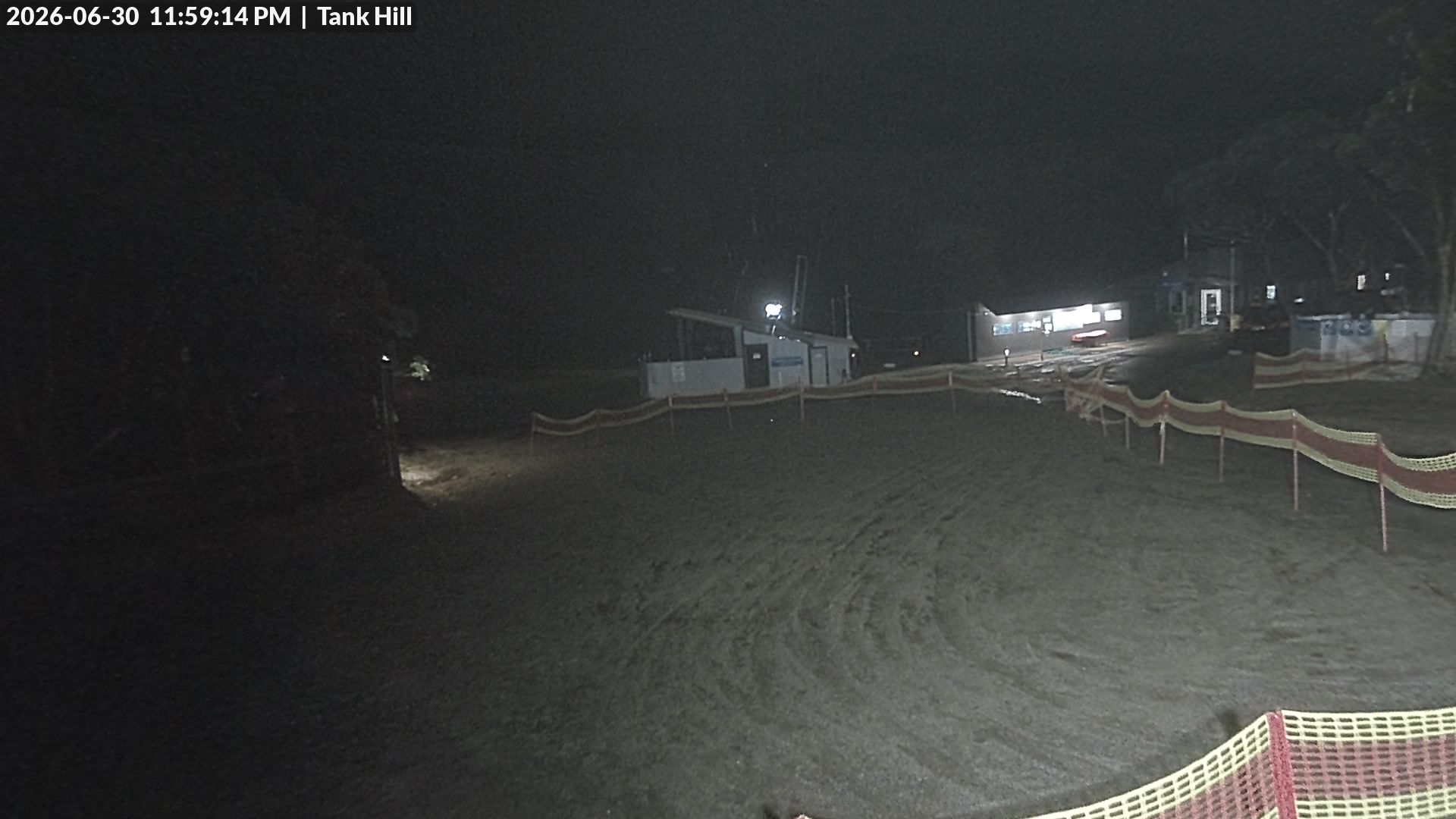 Mt Baw Baw Tank Hill snow cam captured at 30 June 2026 at 11:59 pm AEST