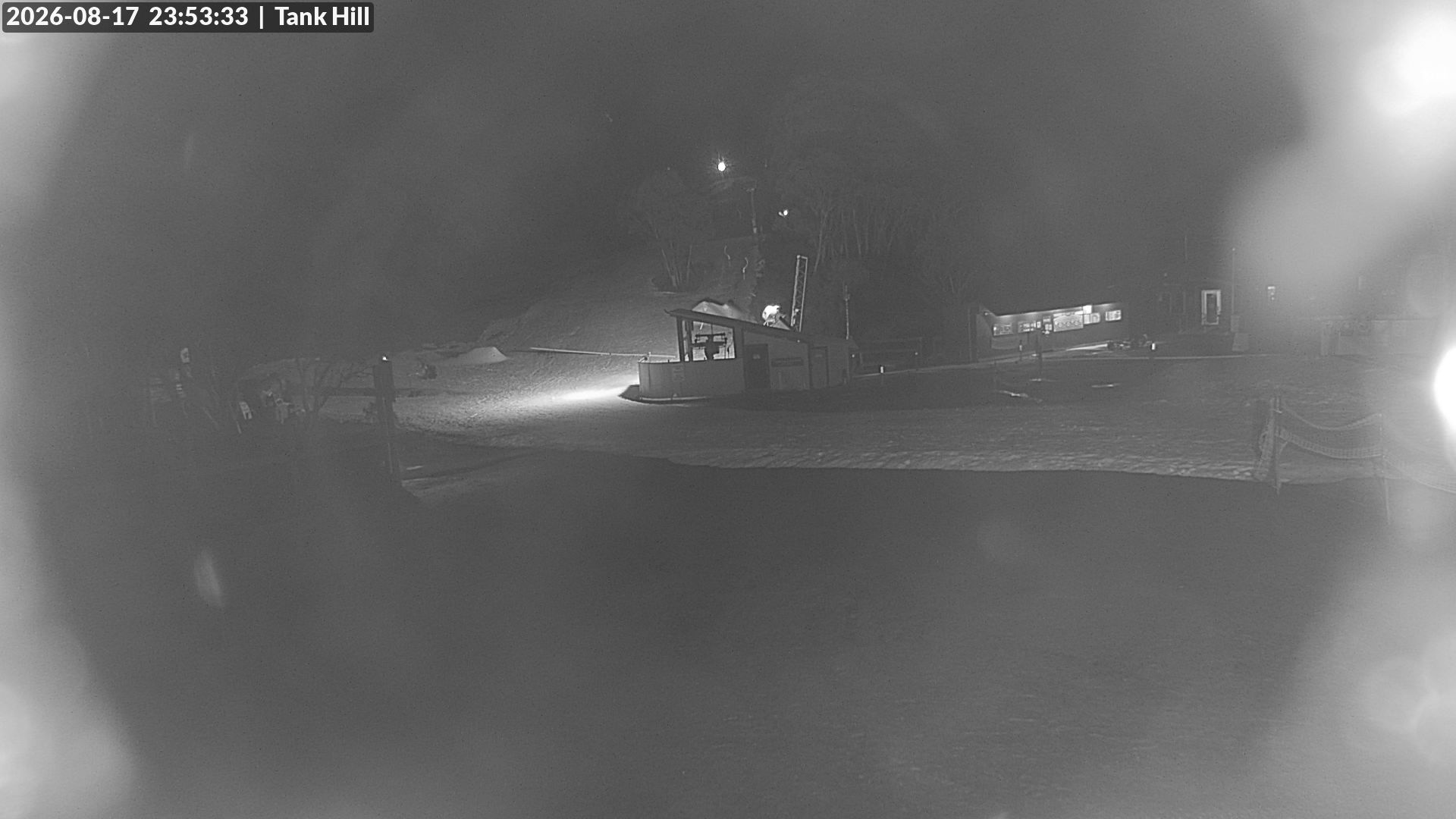 Mt Baw Baw Tank Hill snow cam captured at 17 August 2026 at 11:57 pm AEST