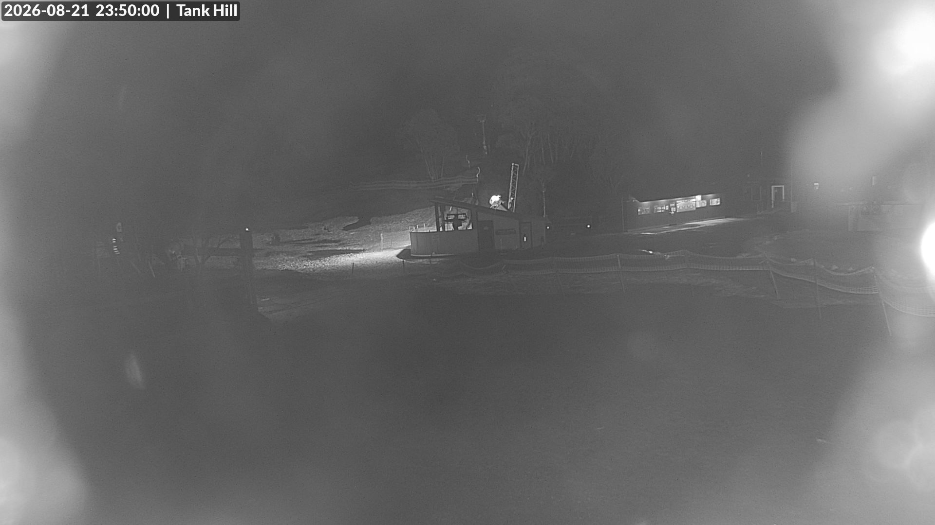 Mt Baw Baw Tank Hill snow cam captured at 21 August 2026 at 11:50 pm AEST