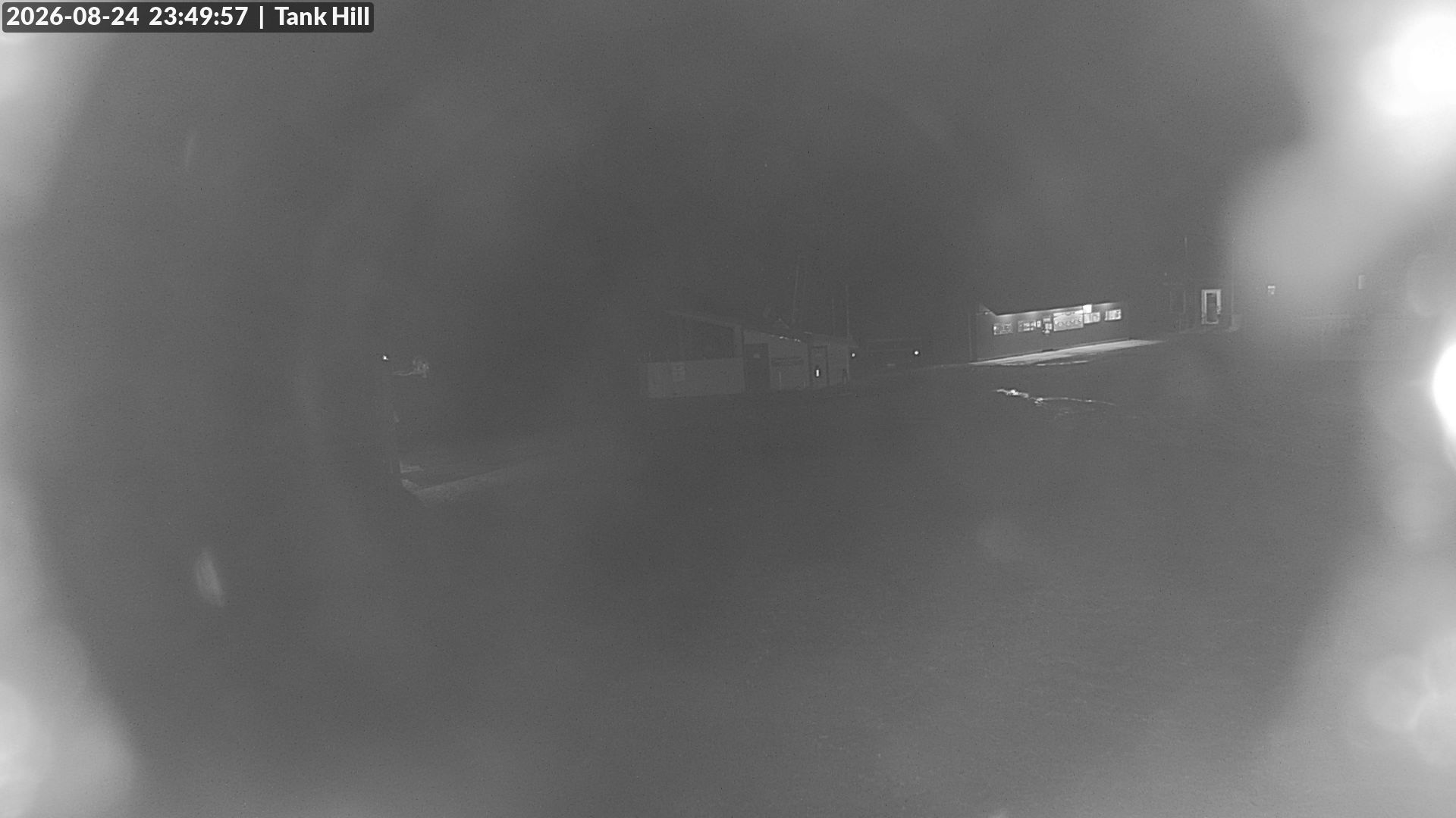 Mt Baw Baw Tank Hill snow cam captured at 24 August 2026 at 11:53 pm AEST