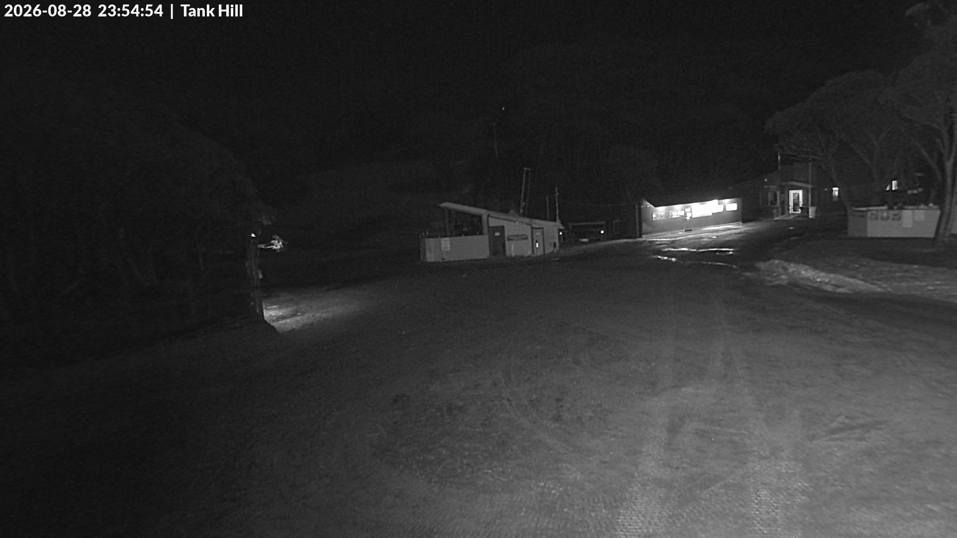 Mt Baw Baw Tank Hill snow cam captured at 28 August 2026 at 11:57 pm AEST
