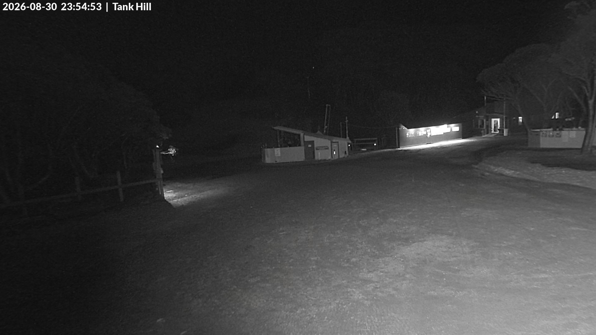 Mt Baw Baw Tank Hill snow cam captured at 30 August 2026 at 11:59 pm AEST
