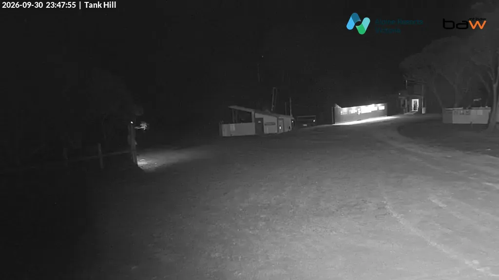 Mt Baw Baw Tank Hill snow cam captured at 30 September 2026 at 11:49 pm AEST