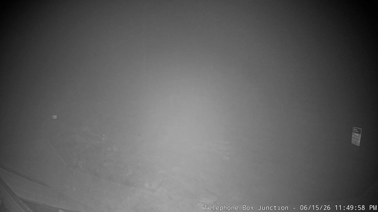 Mt Stirling Telephone Box Junction snow cam captured at 15 June 2026 at 11:54 pm AEST
