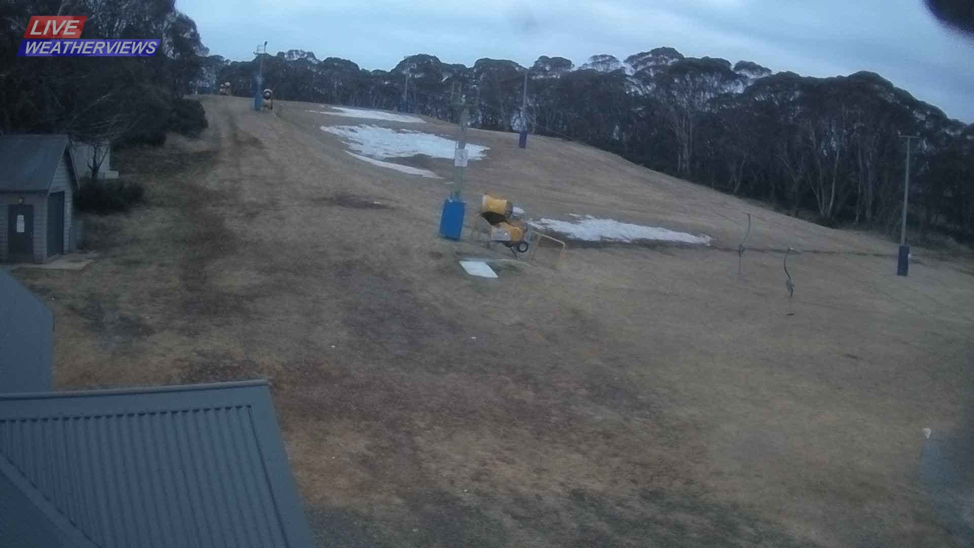 Dinner Plain Cobungra Platter snow cam captured at 24 August 2026 at 6:10 pm AEST
