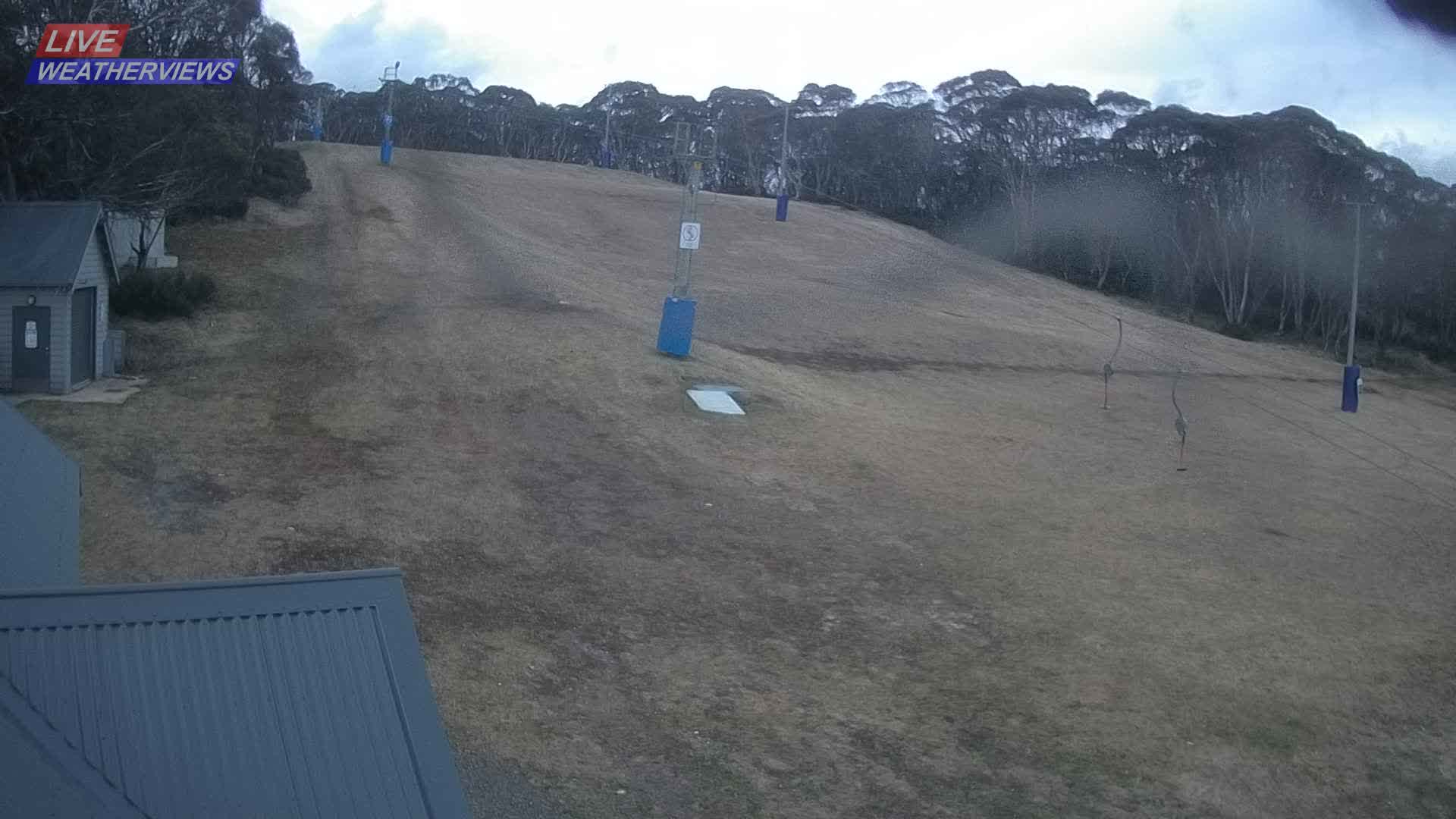 Dinner Plain Cobungra Platter snow cam captured at 1 September 2026 at 5:57 pm AEST