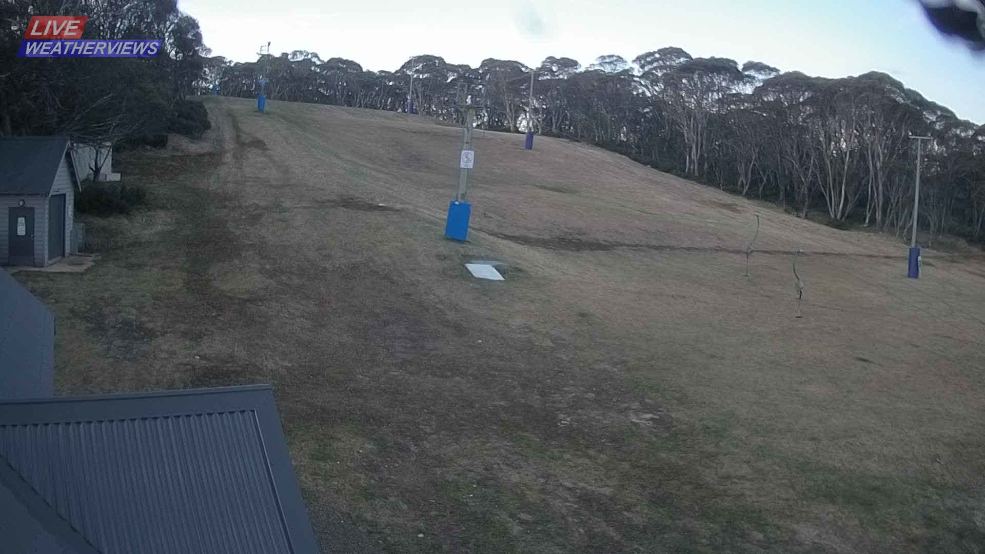 Dinner Plain Cobungra Platter snow cam captured at 8 September 2026 at 5:57 pm AEST