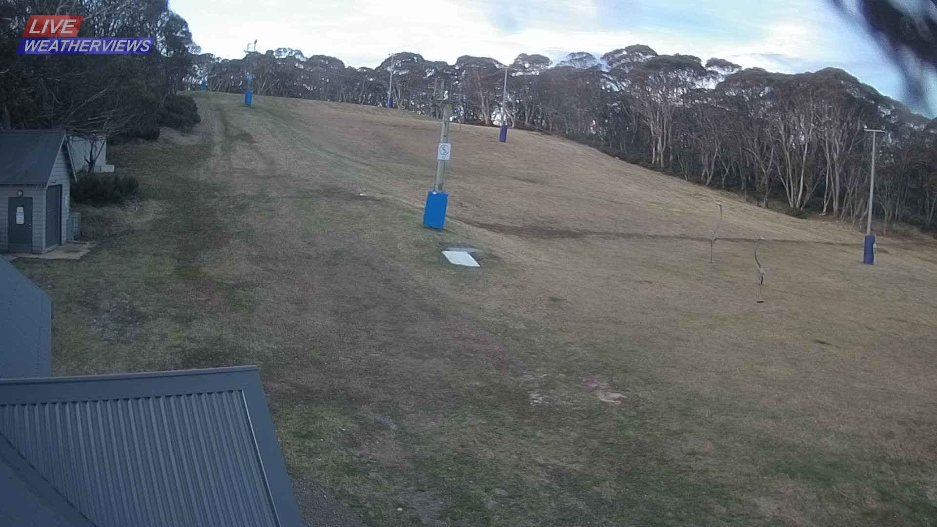 Dinner Plain Cobungra Platter snow cam captured at 13 September 2026 at 6:03 pm AEST