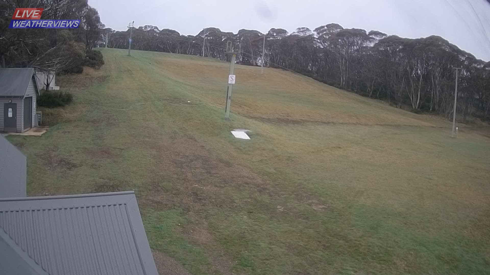 Dinner Plain Cobungra Platter snow cam captured at 27 September 2026 at 6:18 pm AEST