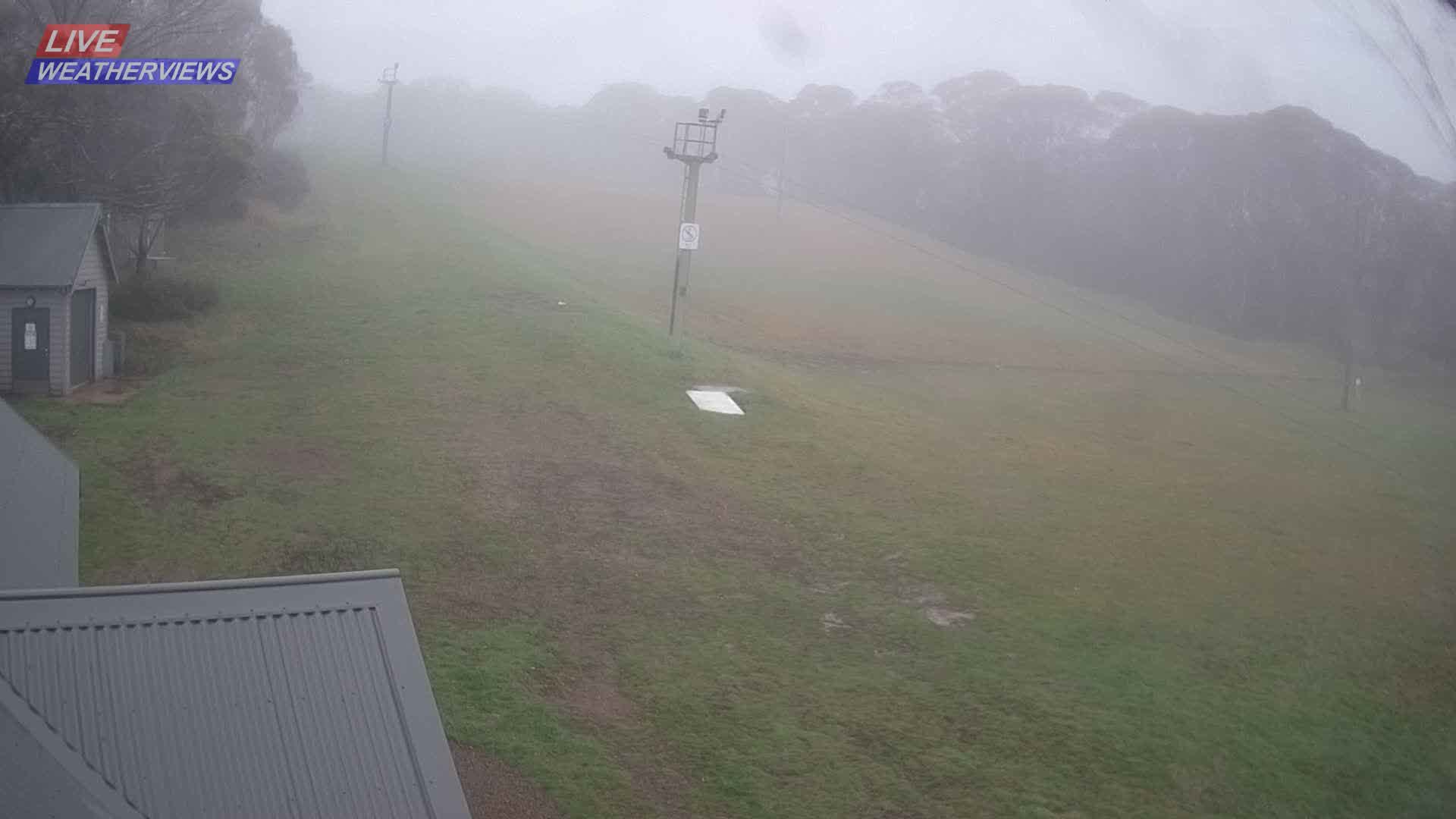Dinner Plain Cobungra Platter snow cam captured at 2 October 2026 at 6:02 pm AEST