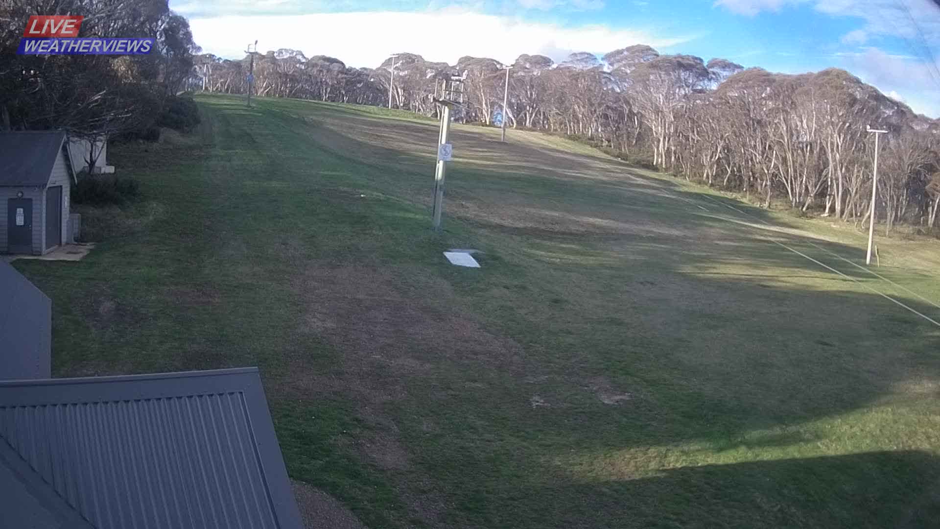 Dinner Plain Cobungra Platter snow cam captured at 4 October 2026 at 5:56 pm AEDT