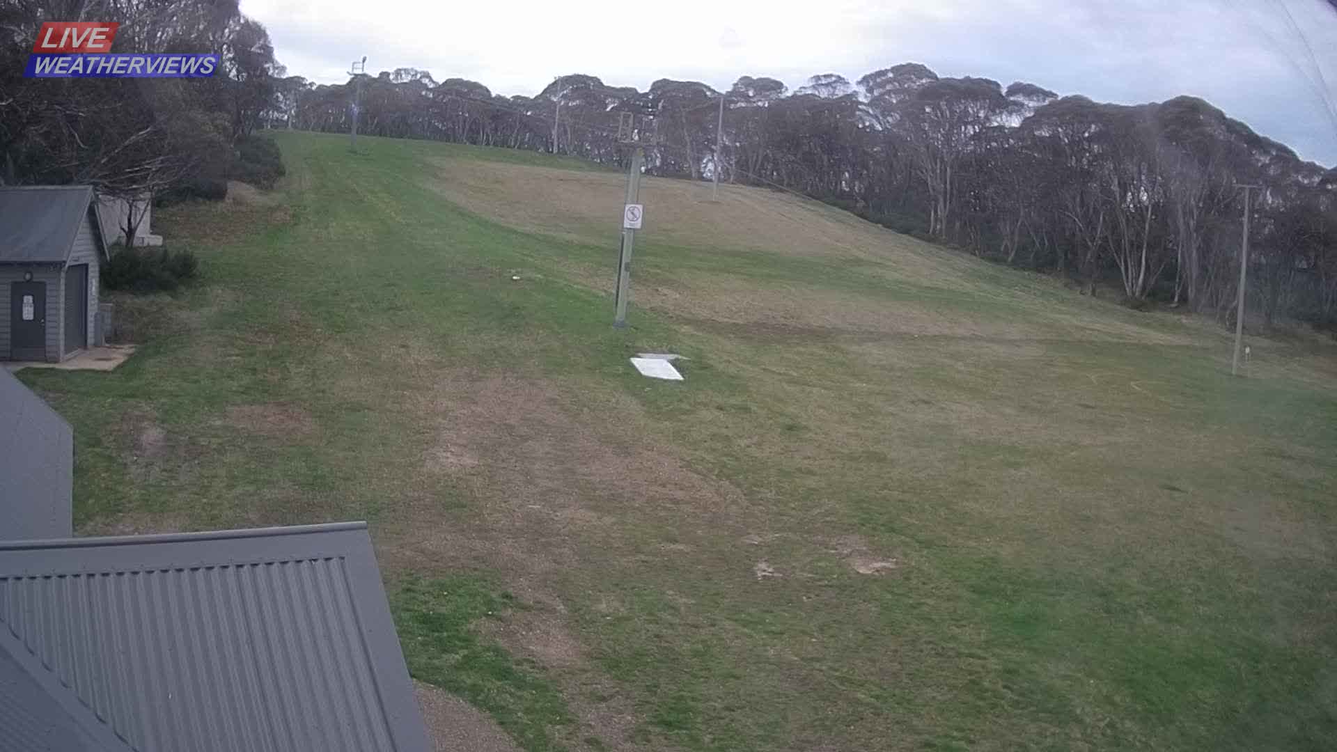 Dinner Plain Cobungra Platter snow cam captured at 5 October 2026 at 6:10 pm AEDT