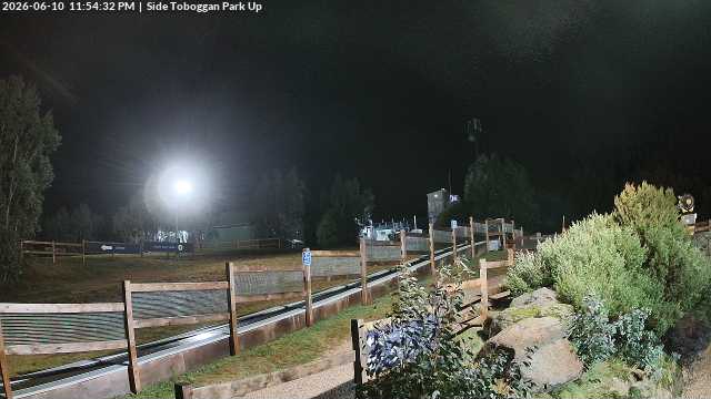 Lake Mountain Mini Toboggan Run snow cam captured at 10 June 2026 at 11:56 pm AEST