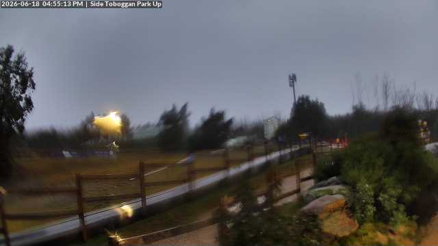 Lake Mountain Mini Toboggan Run snow cam captured at 18 June 2026 at 4:55 pm AEST