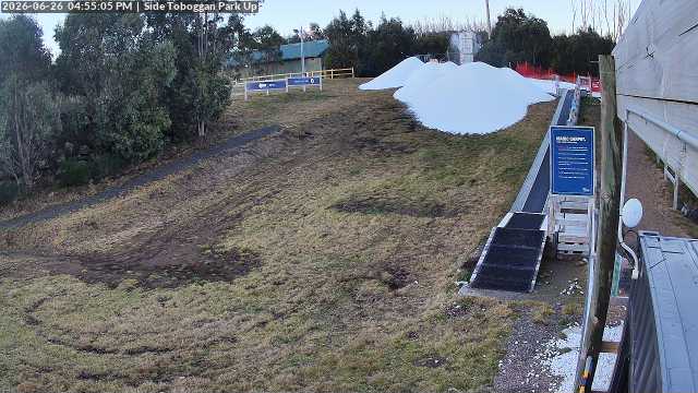 Lake Mountain Mini Toboggan Run snow cam captured at 26 June 2026 at 4:58 pm AEST