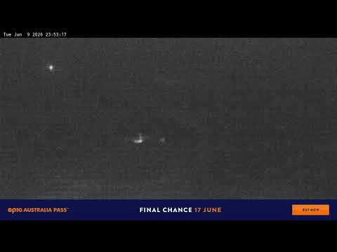 Perisher Blue Cow Live snow cam captured at 9 June 2026 at 11:58 pm AEST