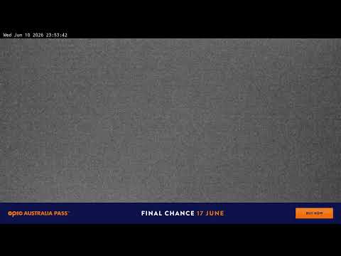 Perisher Blue Cow Live snow cam captured at 10 June 2026 at 11:56 pm AEST
