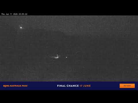 Perisher Blue Cow Live snow cam captured at 11 June 2026 at 11:56 pm AEST